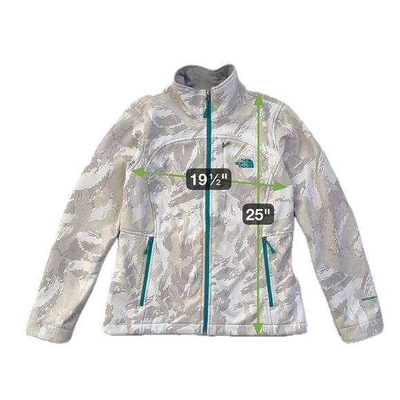 The North Face Apex Bionic Jacket Camo Windproof Shell Fleece Lining Midweight M - Picture 10 of 10